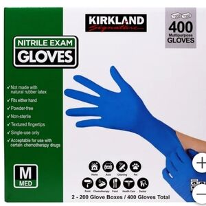 Kirkland Nitrile Exam Gloves Health Medical 400 ct multipurpose new pick…